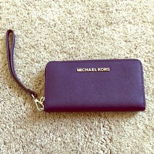 Michael Kors Purple Wristlet